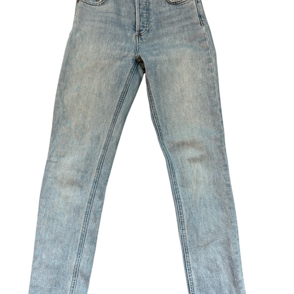 Denim Forum The Yoko High Rise Slim High Waisted Jean Size 23 Stretch Button fly - Picture 2 of 7